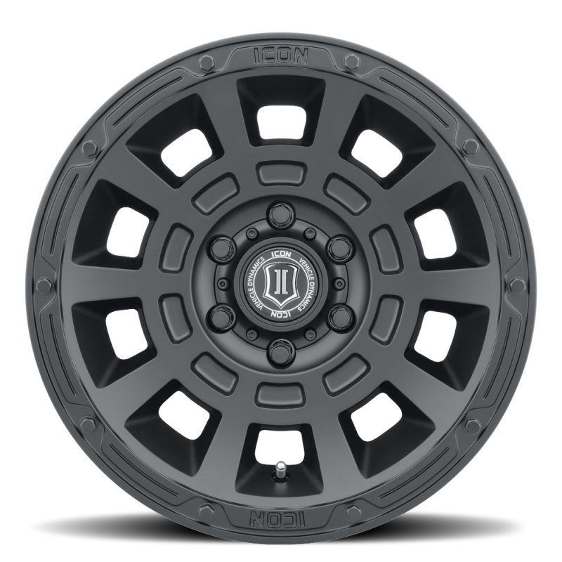 ICON 2817858347SB - Thrust 17x8.5 6x5.5 0mm Offset 4.75in BS Satin Black Wheel