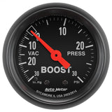 AutoMeter 2614 FITS 2614 - Autometer Z Series 52mm 30 In Hg.-Vac. / 30 PSI Boost / Vacuum Gauge