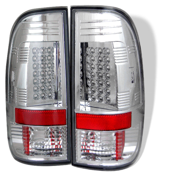 SPYDER 5003478 - Spyder Ford F150 side 97-03/F250/350/450 Super Duty 99-07 LED Tail Lights Chrm ALT-YD-FF15097-LED-C