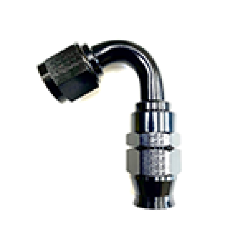 Fragola 681206-BL - -6AN Real Street x 120 Degree Hose End Black For PTFE Hose