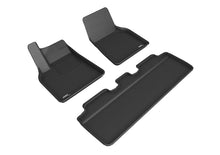Load image into Gallery viewer, 3D MAXpider 21-22 Tesla Model Y 1st &amp; 2nd Row Floormats - Black
