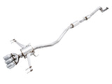 AWE Tuning 3015-42666 FITS 2017+ Honda Civic Type R Touring Edition Exhaust w/Front & Mid Pipes - Chrome Silver Tips