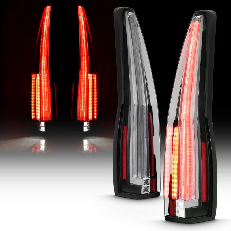 ANZO 311296 -  FITS: 2007-2014 Cadillac Escalade Led Taillights Red/Clear