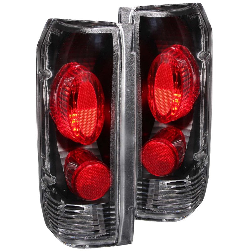 ANZO - [product_sku] - ANZO 1989-1996 Ford F-150 Taillights Black - Fastmodz