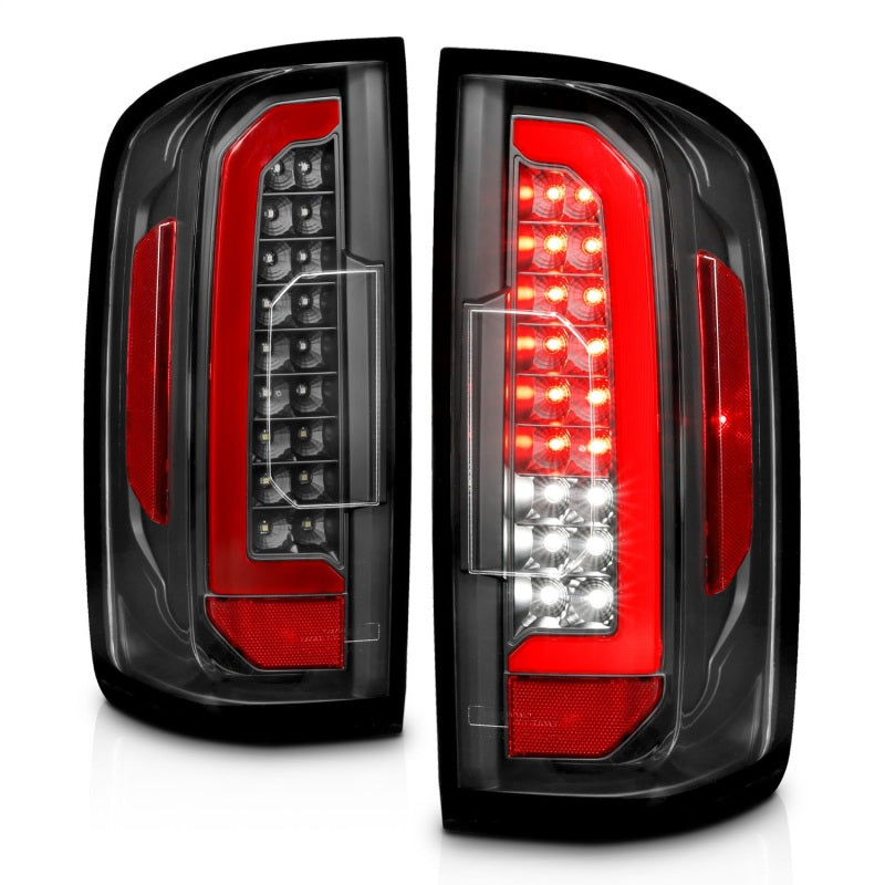 ANZO 311432 FITS 15-21 Chevrolet Colorado Full LED Tail Lights w/ Red Lightbar Black Housing Clear Lens