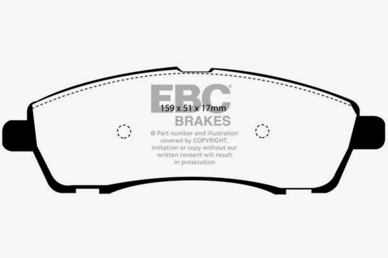 EBC 00-02 Ford Excursion 5.4 2WD Extra Duty Rear Brake Pads