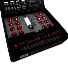 Load image into Gallery viewer, Mishimoto MMLG-125-20LSL - Aluminum Locking Lug Nuts M12x1.25 20pc Set Red