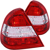 ANZO 221157 FITS: 1994-2000 Mercedes Benz C Class W202 Taillights Red/Clear