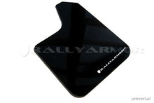 Load image into Gallery viewer, Rally Armor MF12-UR-BLK/WH FITS: Universal fitment (no hardware) UR Black Mud Flap w/ White Logo