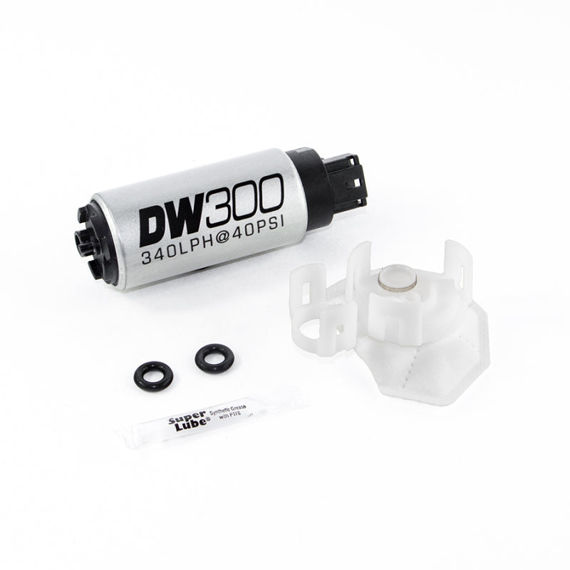 DeatschWerks 9-307-1026 - 340lph DW300C Compact Fuel Pump w/Install Kit 08-15 Mitsubishi EVO X (w/o Clips)