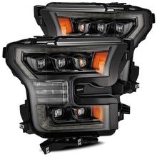 Load image into Gallery viewer, AlphaRex 880163 - 17-20 Ford Raptor NOVA LED Proj Headlights Plank Style Alpha Black w/Activ Light/Seq Signal