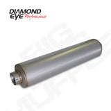 Diamond Eye Performance 800465 - Diamond Eye MFLR BIG DOG QUIET TONE 5inID SGL IN/SGL OUT 10inDIA X 45in BODY 51in LENGTH BAFFLED AL