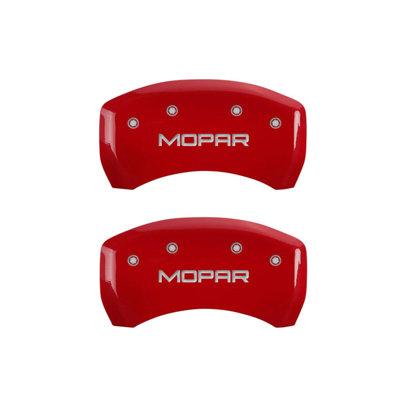 MGP 12162SMOPYL FITS 4 Caliper Covers Engraved Front & Rear MOPAR Yellow finish black ch