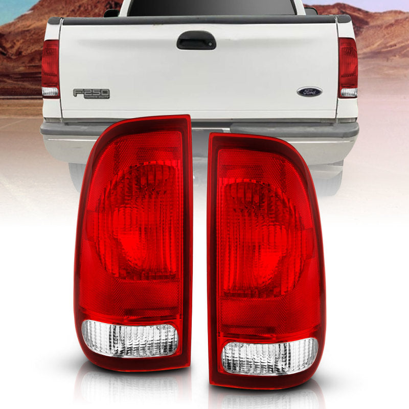 ANZO 311307 -  FITS: 1997-2003 Ford F-150 Taillight Red/Clear Lens (OE Replacement)