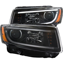 Load image into Gallery viewer, ANZO - [product_sku] - ANZO 2014-2015 Jeep Grand Cherokee Projector Headlights w/ Plank Style Design Black - Fastmodz