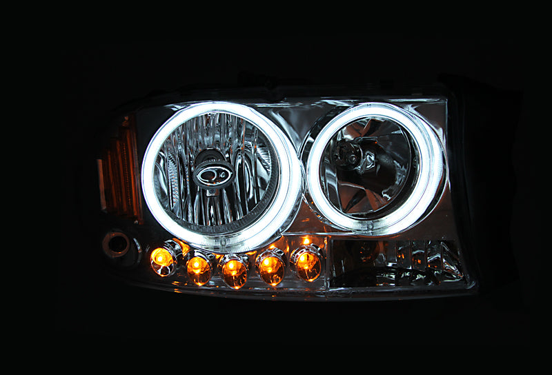 ANZO - [product_sku] - ANZO 1997-2004 Dodge Dakota Projector Headlights w/ Halo Black 1 pc - Fastmodz