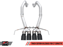 Load image into Gallery viewer, AWE Tuning 3020-43081 FITS 14-19 Chevy Corvette C7 Z06/ZR1 Track Edition Axle-Back Exhaust w/Black Tips