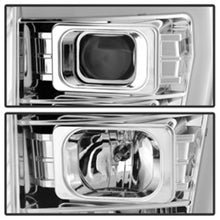 Load image into Gallery viewer, SPYDER 5084705 - Spyder 11-16 Ford F-250/F-350 V2 Projector HeadlightsLight Bar DRLChrome PRO-YD-FS11V2-LB-C