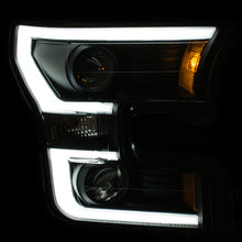 Load image into Gallery viewer, ANZO - [product_sku] - ANZO 2015-2016 Ford F-150 Projector Headlights w/ Plank Style Design Black w/ Amber - Fastmodz