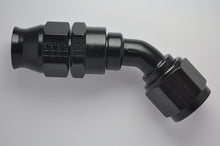 Load image into Gallery viewer, Fragola 684506-BL - -6AN Real Street x 45 Degree Hose End Black For PTFE Hose