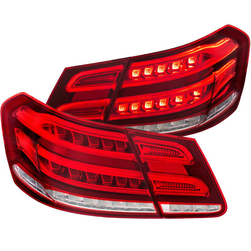 ANZO 321331 FITS 2010-2013 Mercedes Benz E Class W212 LED Taillights Red/Clear