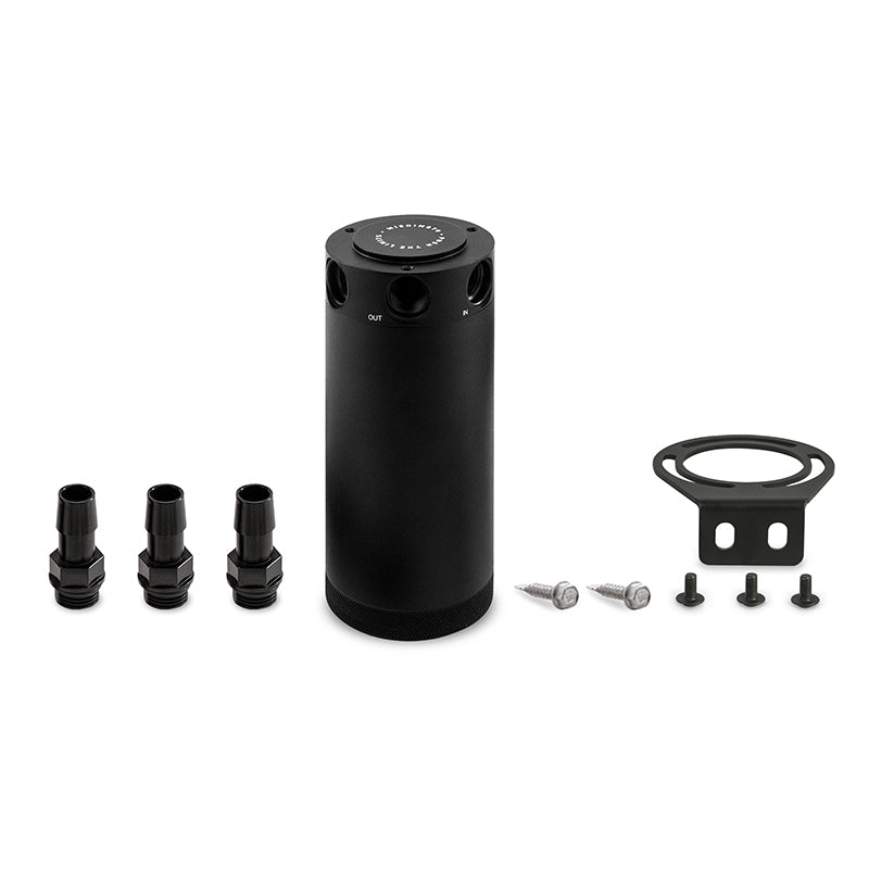 Mishimoto MMBCC-CBTHR-XLBK - Compact Baffled Oil Catch Can3-Port