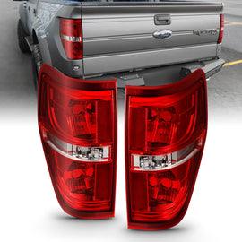 ANZO 311299 FITS 311299 FITS: 2009-2014 Ford F-150 Euro Taillight Red/Clear (W/O Bulb)
