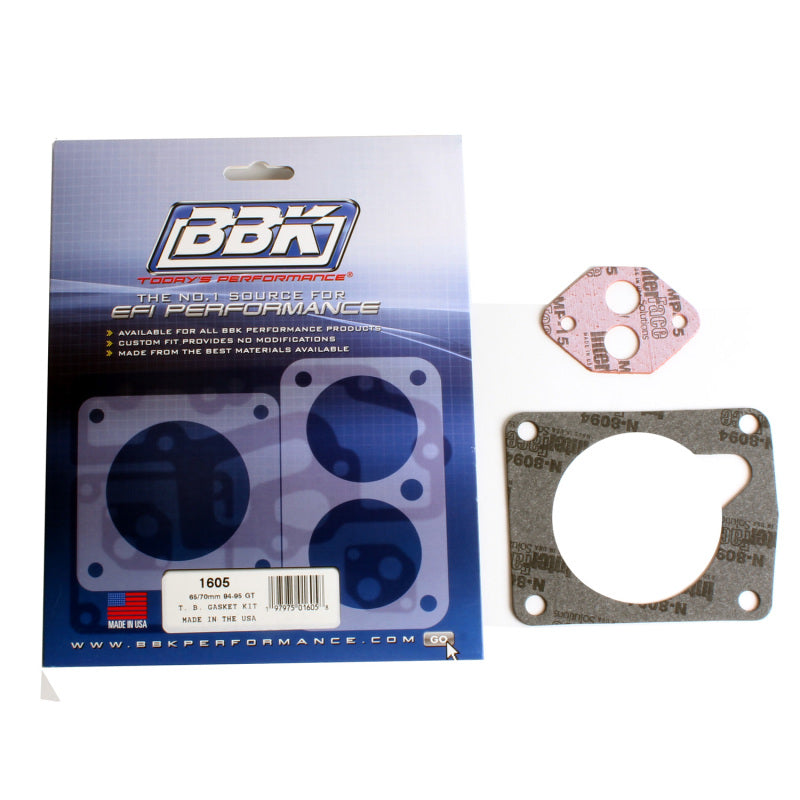 BBK 1605 FITS 94-95 Mustang 5.0 65 70mm Throttle Body Gasket Kit