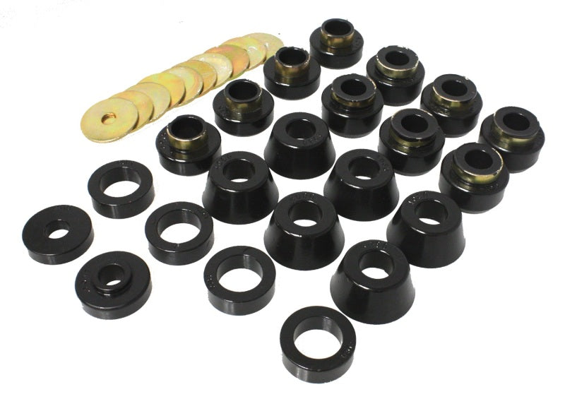Energy Suspension 2.4105G FITS 2.4105G FITS 87-96 Jeep Wrangler Black Body(cab) Mount Set