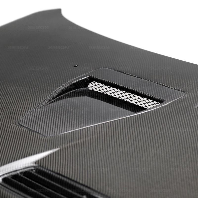 Seibon HD0809MITEVOX-OE FITS 08-12 Mitsubishi Evo X OEM style Carbon Fiber Hood