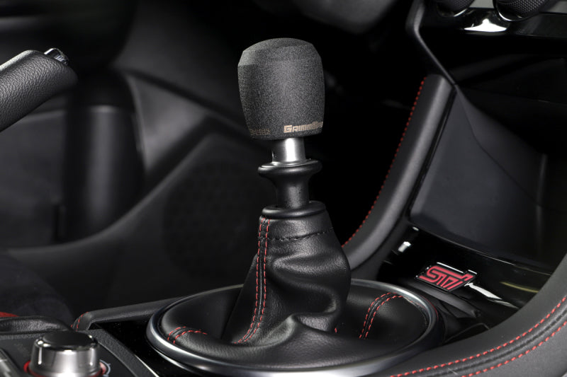 GrimmSpeed 380002 - Stubby Shift Knob Stainless Steel Black M12x1.25