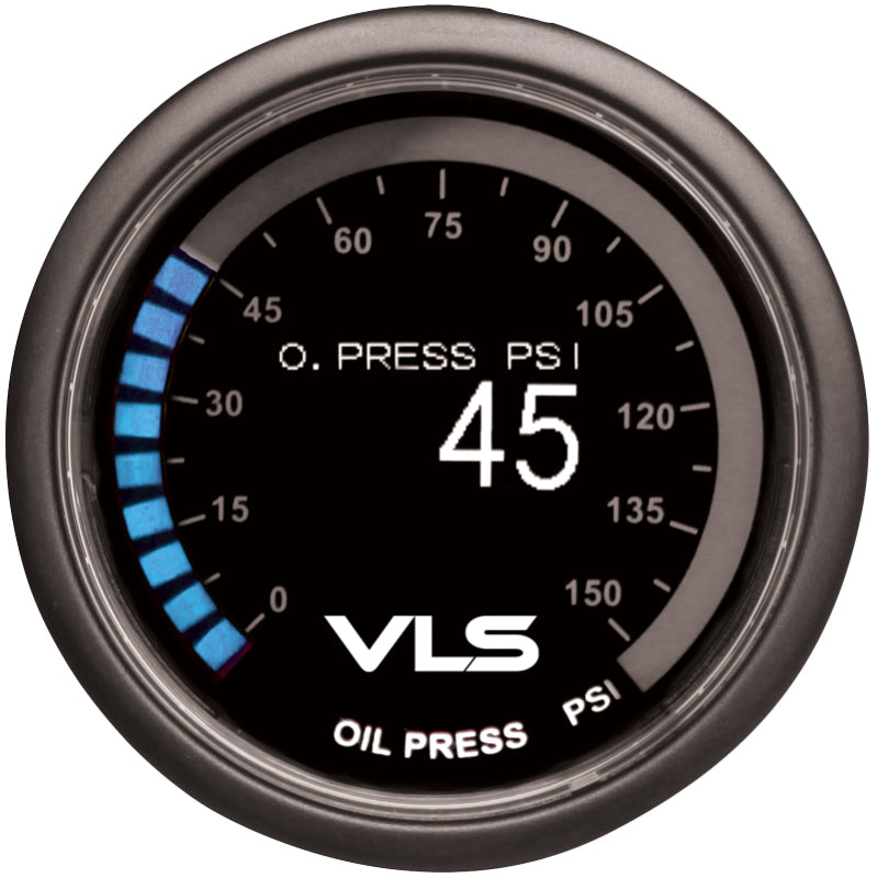 Revel VLS 52mm 0-150PSI Digital OLED Oil Pressure Gauge - free shipping - Fastmodz