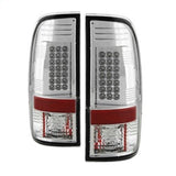 SPYDER 5003904 - Spyder Ford Super Duty 08-15 LED Tail Lights Chrome ALT-YD-FS07-LED-C