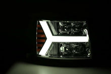 Load image into Gallery viewer, AlphaRex 880207 FITS 07-13 Chevy 1500HD NOVA LED Proj Headlights Plank Style Chrm w/Activ Light/Seq Signal
