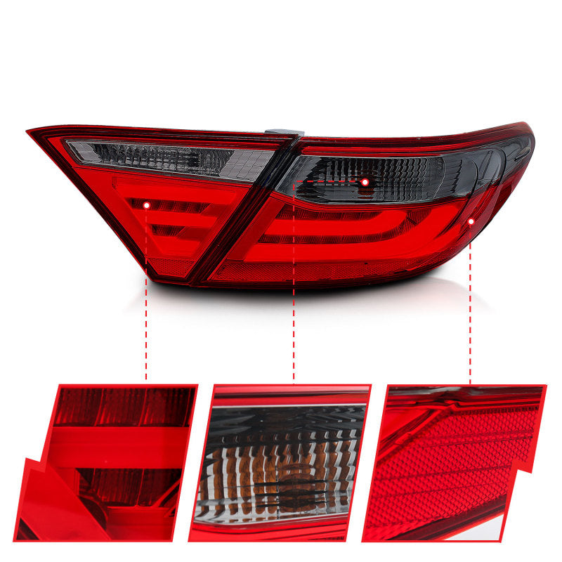 ANZO 321336 -  FITS: 2015-2016 Toyota Camry LED Taillights Smoke