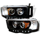 SPYDER 5009975 FITS 5009975 - Spyder Dodge Ram 1500 02-05/Ram 2500 03-05 Projector Headlights LED Halo LED Blk PRO-YD-DR02-HL-BK