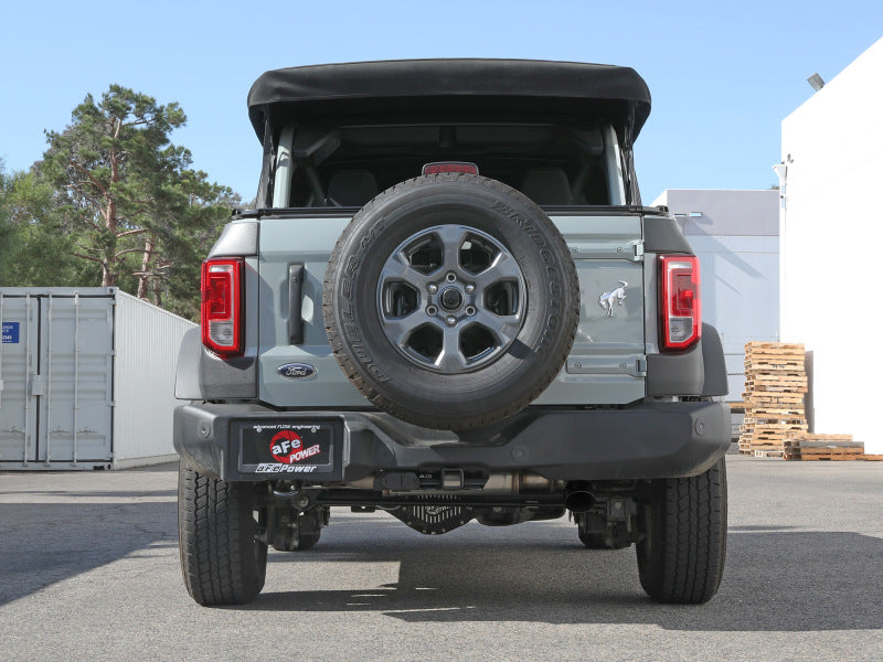 aFe 49-43136-B FITS Apollo GT 3in 409 SS Cat-Back Exhaust 2021 Ford Bronco L4-2.3L (t)/V6-2.7L (tt) w/ Black Tip