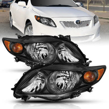 Load image into Gallery viewer, ANZO 121541 - FITS: 2009-2010 Toyota Corolla Crystal Headlight Black Amber