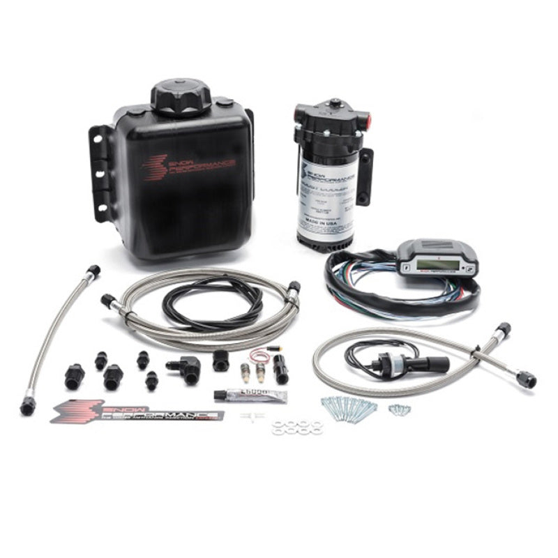 Snow Performance SNO-320-BRD - Stg 3 Boost Cooler DI 2D MAP Prog. Water Injection Kit (SS Braided Line & 4AN)