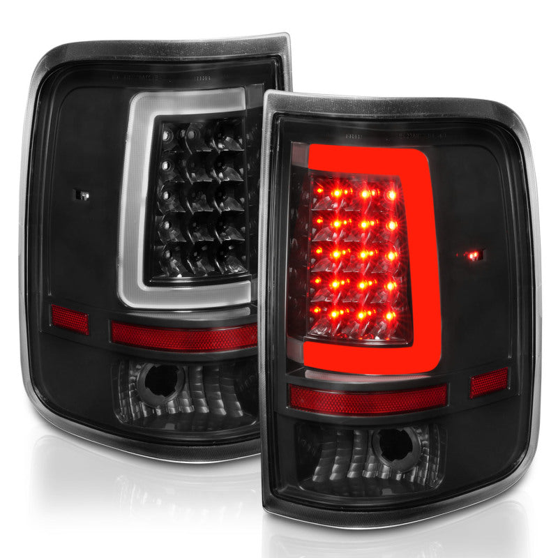 ANZO 311342 FITS: 2004-2006 Ford F-150 LED Tail Lights w/ Light Bar Black Housing Clear Lens