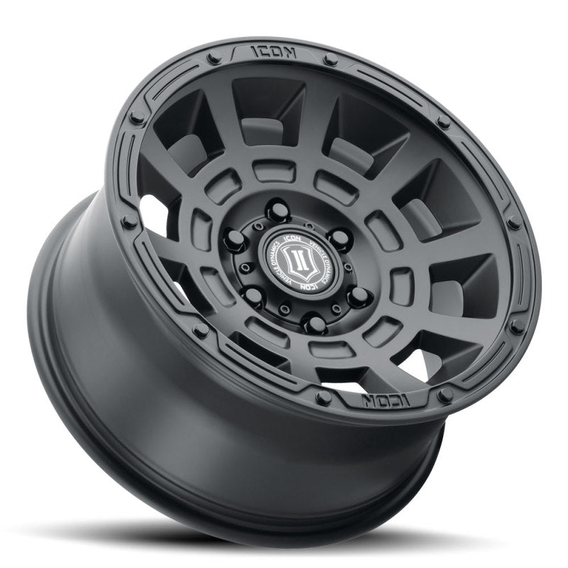 ICON 2817858347SB - Thrust 17x8.5 6x5.5 0mm Offset 4.75in BS Satin Black Wheel