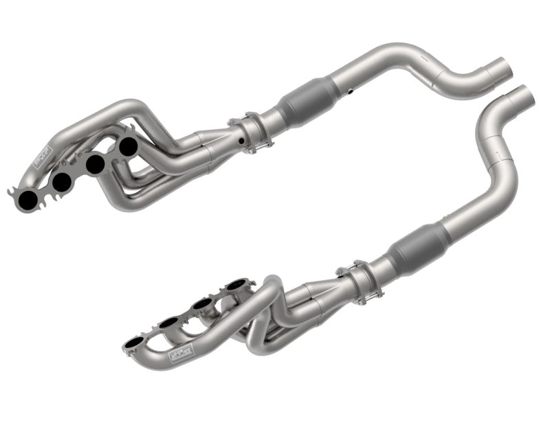 Kooks Headers 1156H630 - Kooks 2020 Mustang GT500 5.2L 2in x 3in SS Headers w/GREEN Catted Connection Pipe