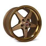 Race Star 92-705154BZ - 92 Drag Star Bracket Racer 17x10.5 5x4.50BC 7.625BS Bronze Wheel