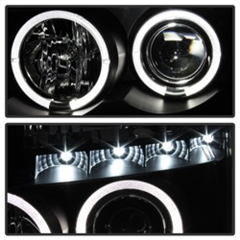 SPYDER 5011572 - Spyder Nissan Titan 04-14/Armada 04-07 Projector Headlights LED Halo LED Blk PRO-YD-NTI04-HL-BK