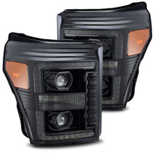 Load image into Gallery viewer, AlphaRex 880140 FITS 11-16 Ford F-250 SD PRO-Series Projector Headlights Plank Style Alpha Black w/Seq Signal