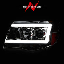 Load image into Gallery viewer, ANZO 111518 -  FITS: 2005-2011 Toyota Tacoma Projector Headlights w/ Light Bar Chrome Housing