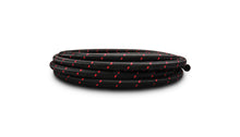 Load image into Gallery viewer, Vibrant -8 AN Two-Tone Black/Red Nylon Braided Flex Hose (20 foot roll)