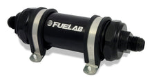 Load image into Gallery viewer, Fuelab 82801-1 - 828 In-Line Fuel Filter Long -6AN In/Out 10 Micron Fabric Black