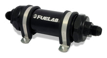 Load image into Gallery viewer, Fuelab 82812-1 FITS 828 In-Line Fuel Filter Long -8AN In/Out 40 Micron StainlessBlack