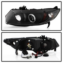 Load image into Gallery viewer, SPYDER 5010780 - Spyder Honda Civic 06-08 2Dr Projector Headlights LED Halo Black High H1 Low H1 PRO-YD-HC06-2D-HL-BK